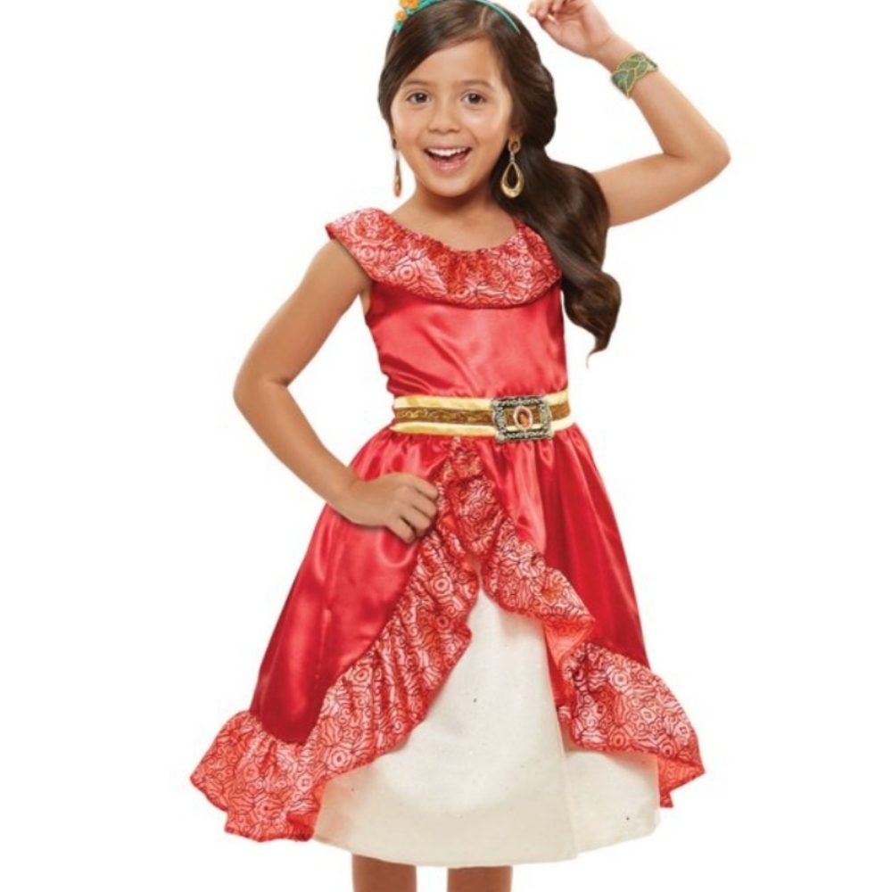 Jakks Pacific Elena Of Avalor Halloween Costume Dress Up Pretend Play Size 4-6X